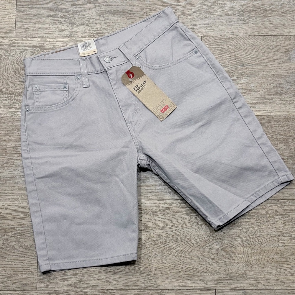 NEW Youth Boys Levi’s 505 Shorts Size 29 Gray